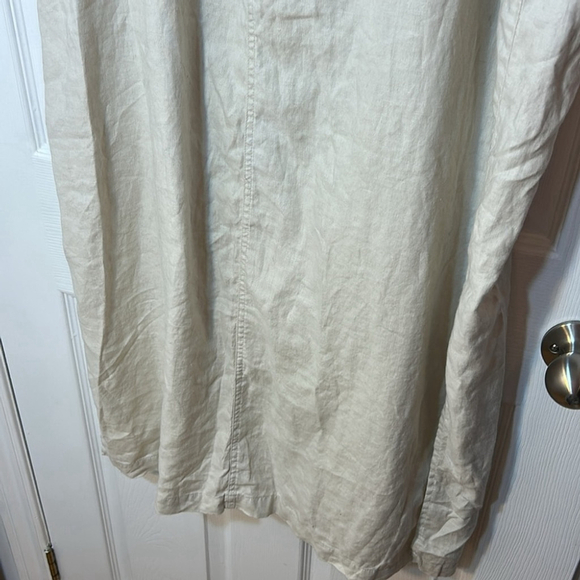 Old Navy beige hundred percent linen belted maxi length skirt size 18 - Picture 5 of 8